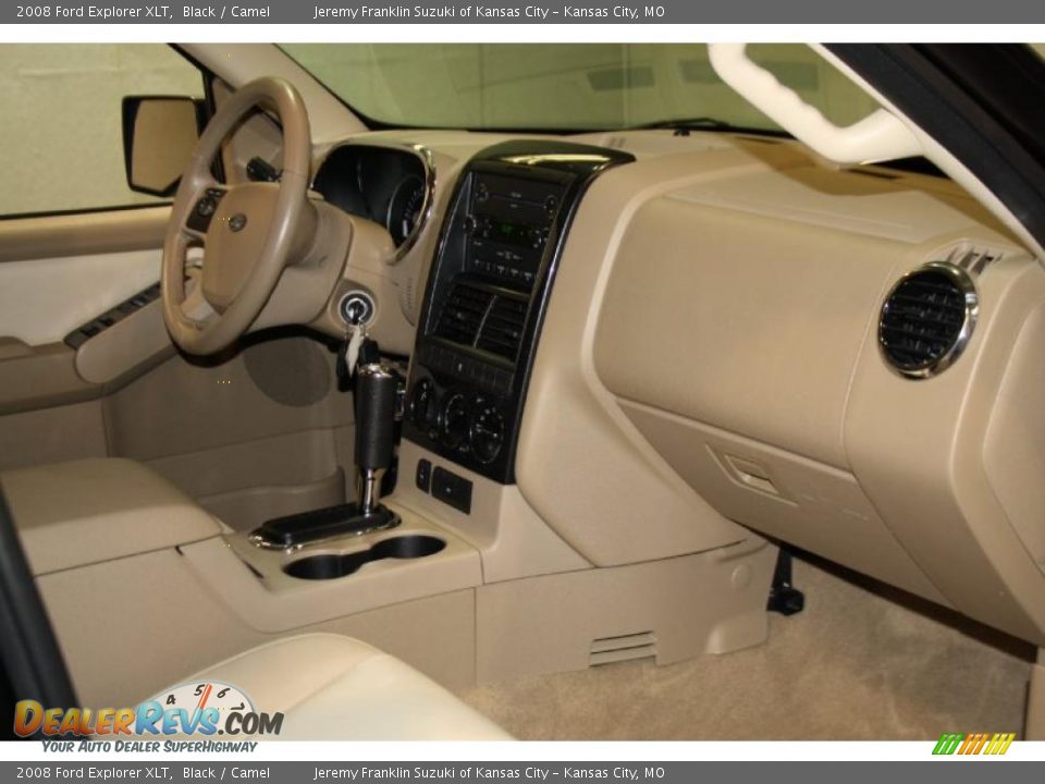 2008 Ford Explorer XLT Black / Camel Photo #7