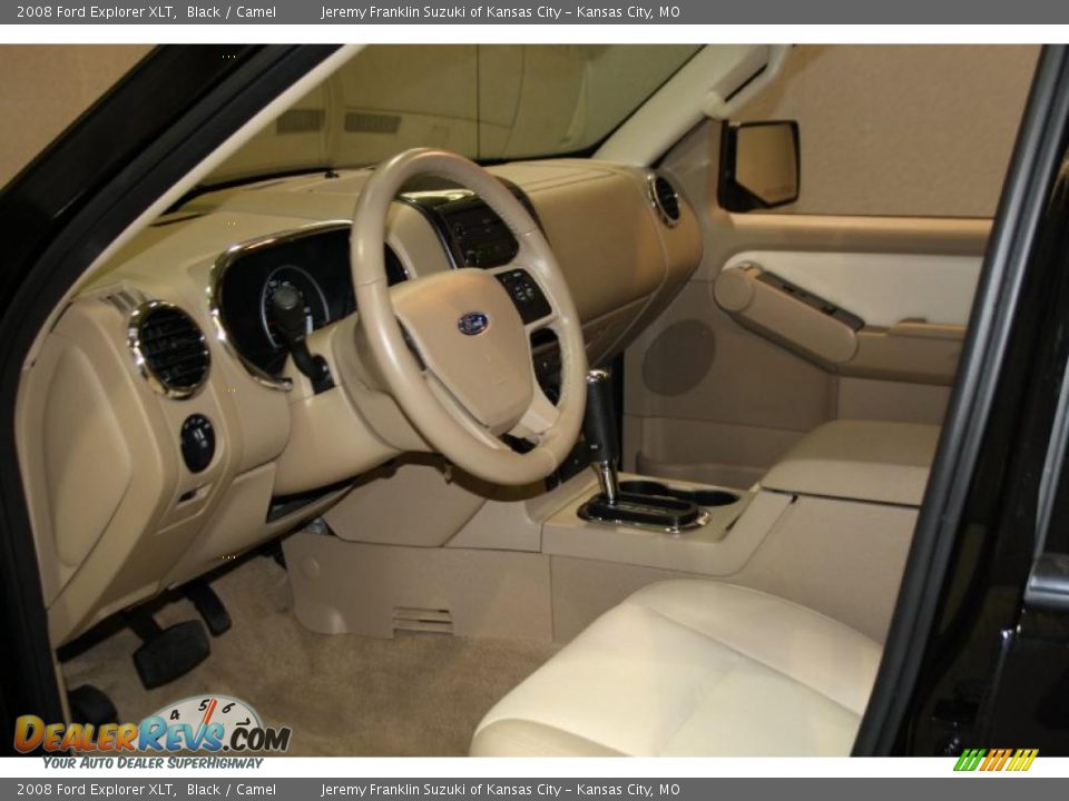 2008 Ford Explorer XLT Black / Camel Photo #11