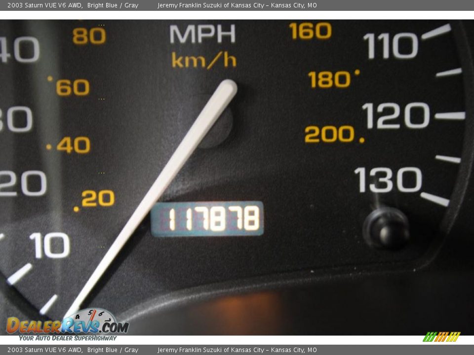 2003 Saturn VUE V6 AWD Bright Blue / Gray Photo #23