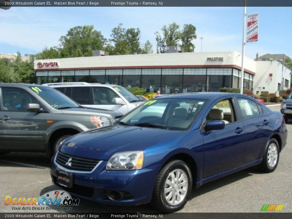 2009 Mitsubishi Galant ES Maizen Blue Pearl / Beige Photo #1