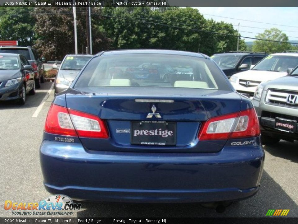 2009 Mitsubishi Galant ES Maizen Blue Pearl / Beige Photo #5