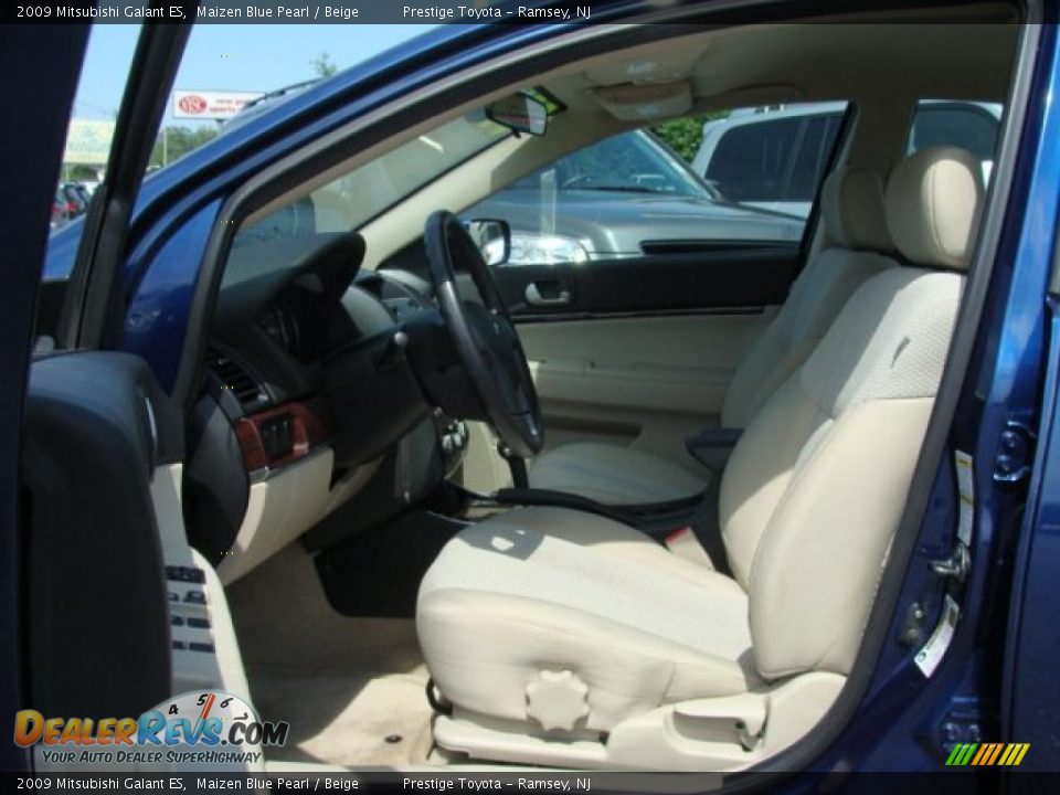 2009 Mitsubishi Galant ES Maizen Blue Pearl / Beige Photo #7