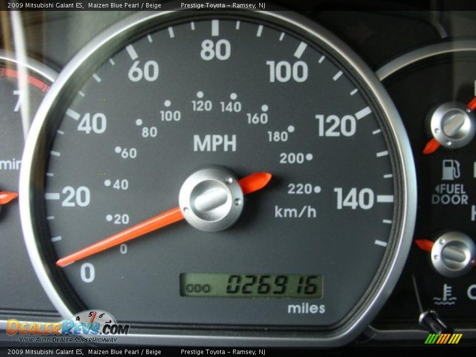 2009 Mitsubishi Galant ES Maizen Blue Pearl / Beige Photo #10