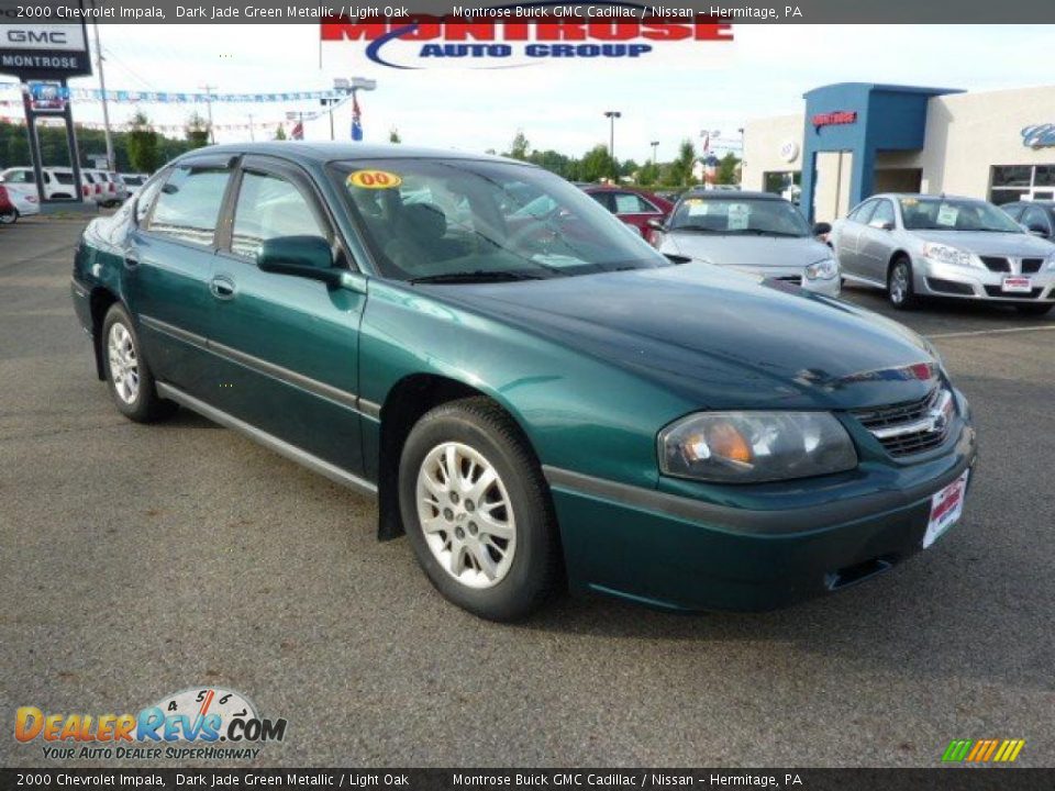 2000 Chevrolet Impala Dark Jade Green Metallic / Light Oak Photo #3