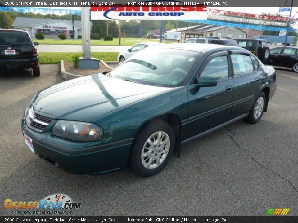 2000 Chevrolet Impala Dark Jade Green Metallic / Light Oak Photo #5