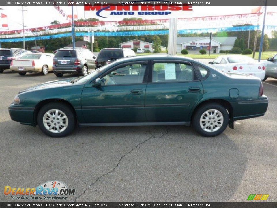 2000 Chevrolet Impala Dark Jade Green Metallic / Light Oak Photo #6