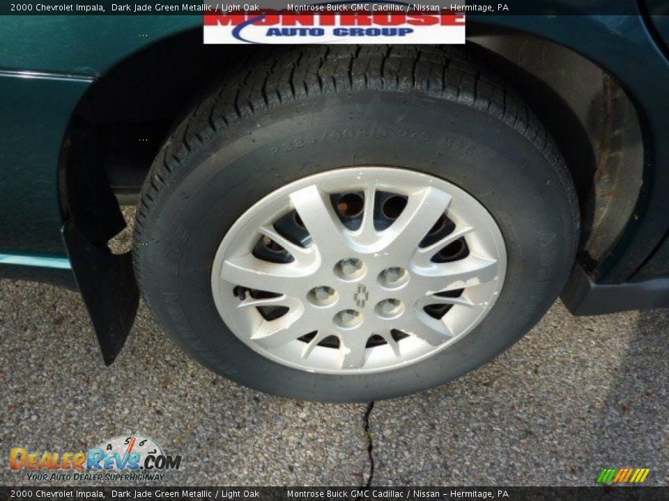 2000 Chevrolet Impala Dark Jade Green Metallic / Light Oak Photo #11
