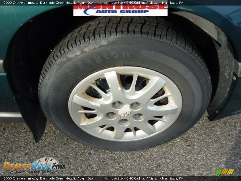 2000 Chevrolet Impala Dark Jade Green Metallic / Light Oak Photo #12
