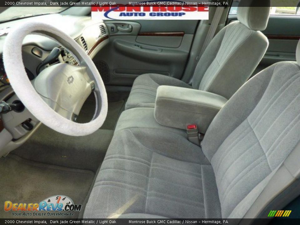 2000 Chevrolet Impala Dark Jade Green Metallic / Light Oak Photo #15