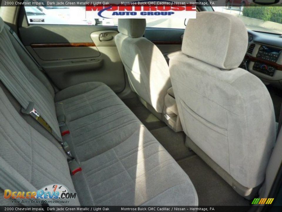 2000 Chevrolet Impala Dark Jade Green Metallic / Light Oak Photo #22