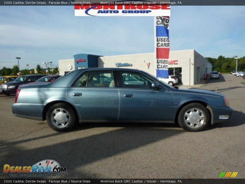 2000 Cadillac DeVille Sedan Parisian Blue / Neutral Shale Photo #1