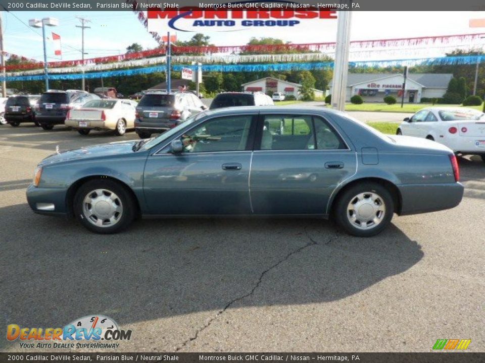 2000 Cadillac DeVille Sedan Parisian Blue / Neutral Shale Photo #6