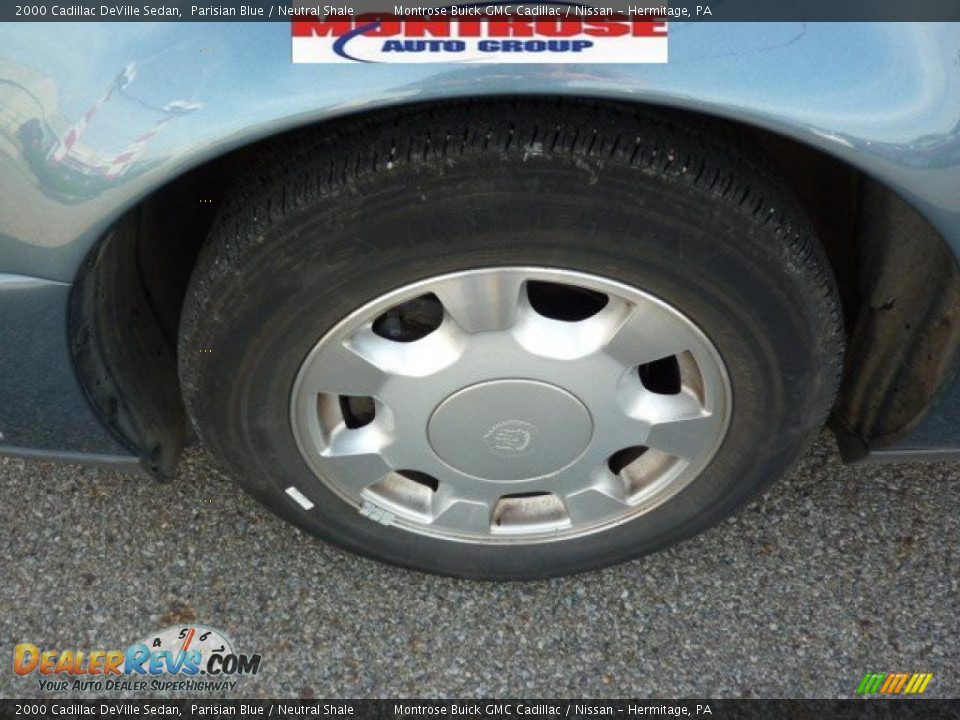 2000 Cadillac DeVille Sedan Parisian Blue / Neutral Shale Photo #13