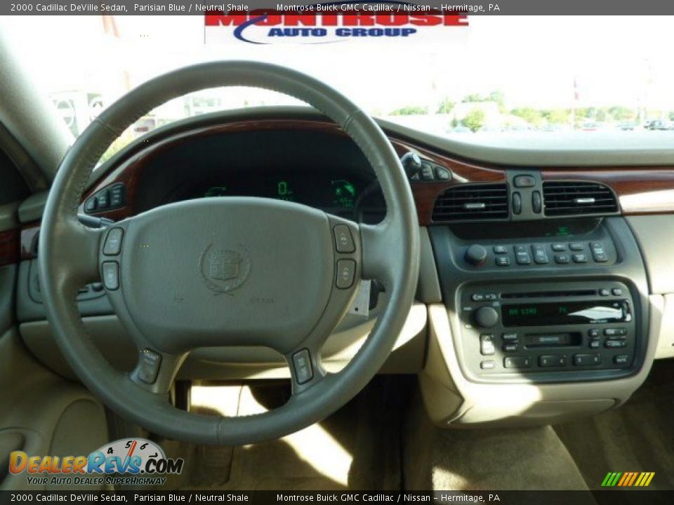 2000 Cadillac DeVille Sedan Parisian Blue / Neutral Shale Photo #19