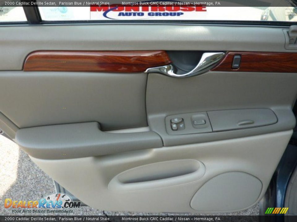 2000 Cadillac DeVille Sedan Parisian Blue / Neutral Shale Photo #21