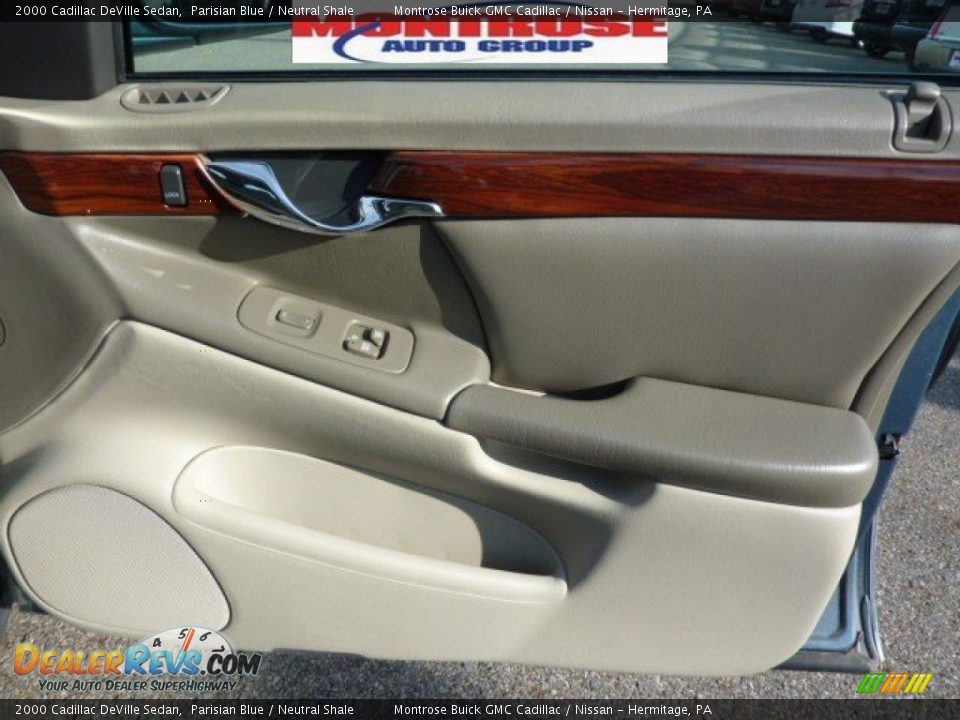 2000 Cadillac DeVille Sedan Parisian Blue / Neutral Shale Photo #27