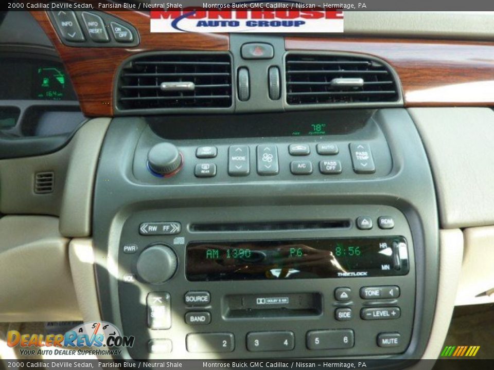 2000 Cadillac DeVille Sedan Parisian Blue / Neutral Shale Photo #28