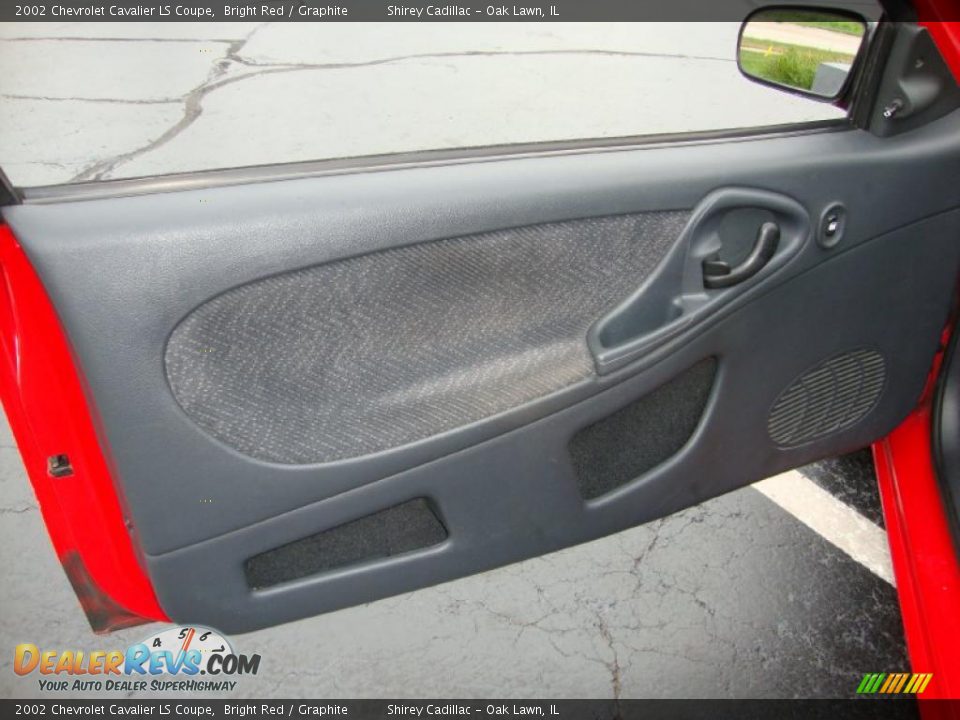 2002 Chevrolet Cavalier LS Coupe Bright Red / Graphite Photo #14