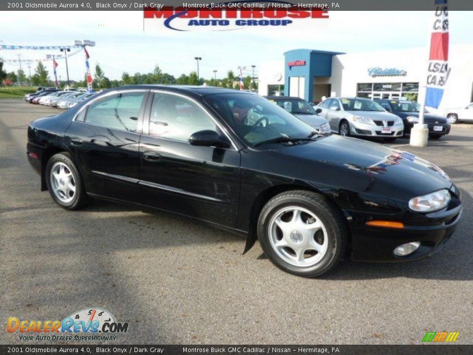 2001 Oldsmobile Aurora 4.0 Black Onyx / Dark Gray Photo #2