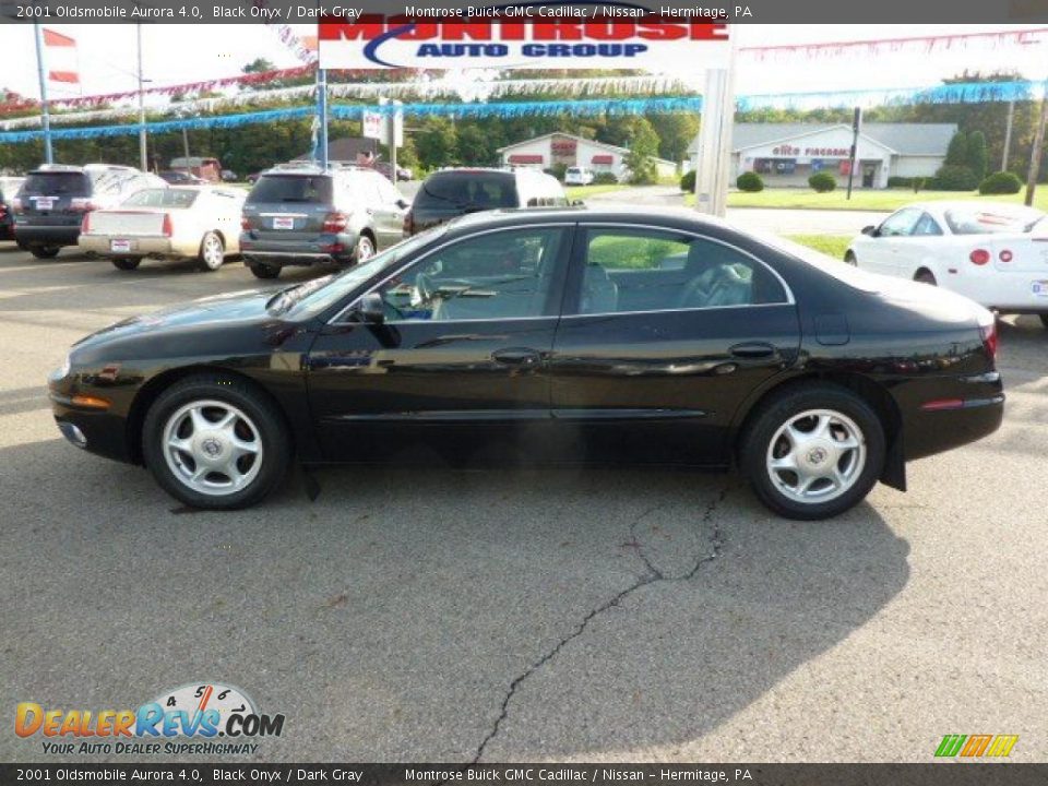 2001 Oldsmobile Aurora 4.0 Black Onyx / Dark Gray Photo #6