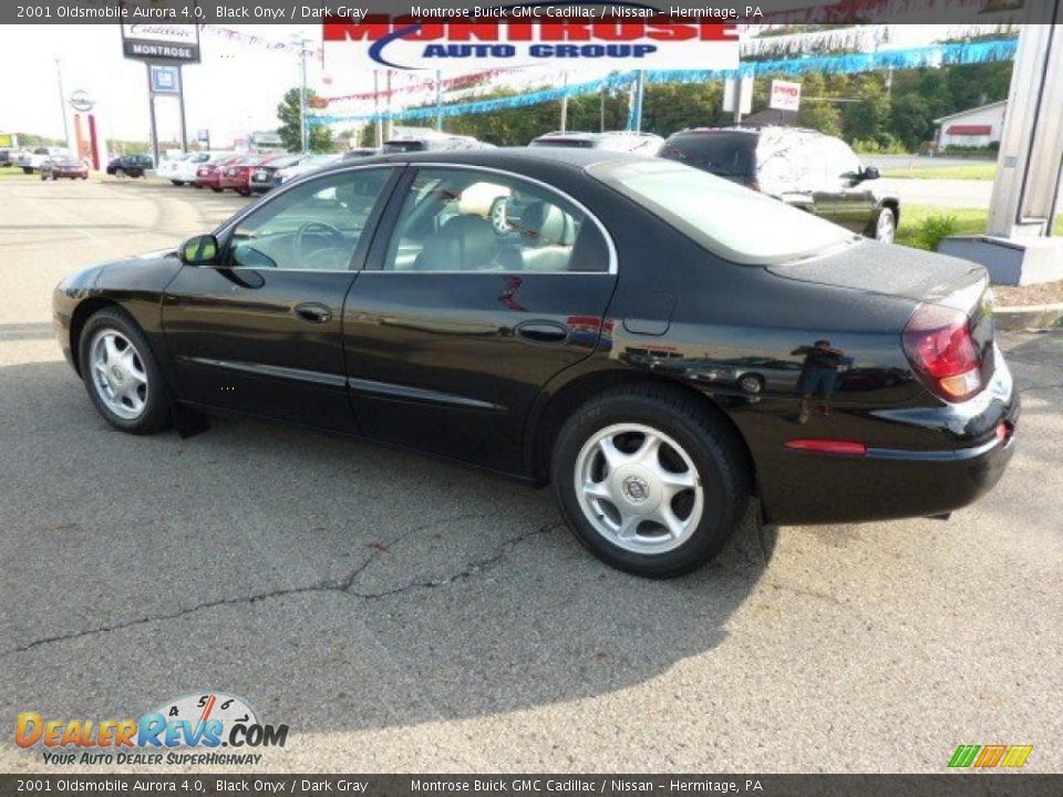 2001 Oldsmobile Aurora 4.0 Black Onyx / Dark Gray Photo #7