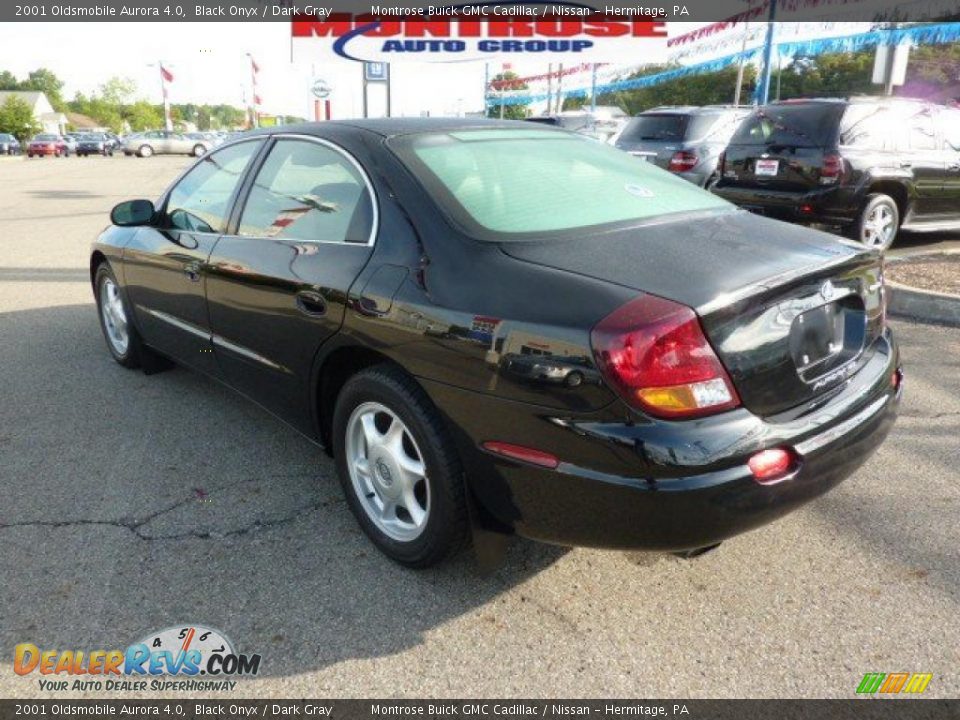 2001 Oldsmobile Aurora 4.0 Black Onyx / Dark Gray Photo #8