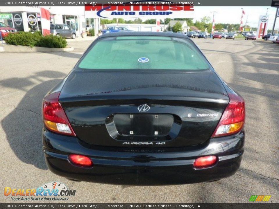 2001 Oldsmobile Aurora 4.0 Black Onyx / Dark Gray Photo #9