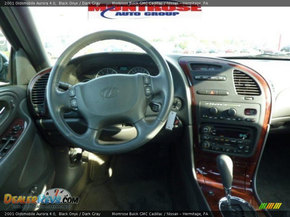 2001 Oldsmobile Aurora 4.0 Black Onyx / Dark Gray Photo #18