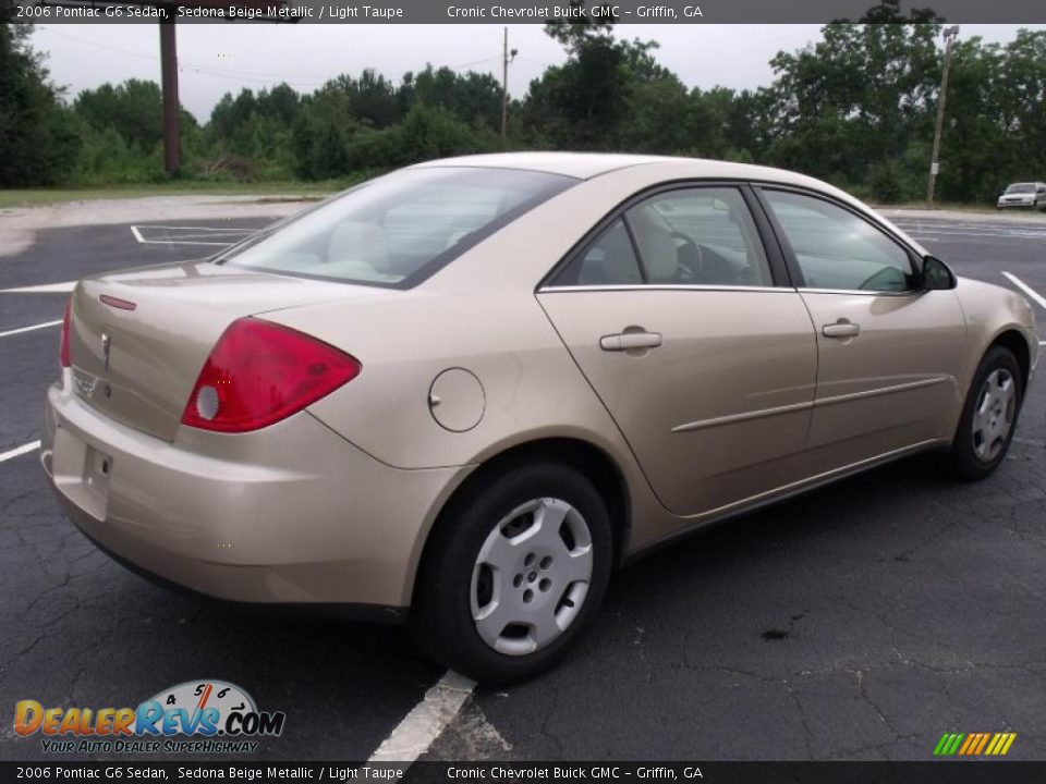 2006 Pontiac G6 Sedan Sedona Beige Metallic / Light Taupe Photo #5