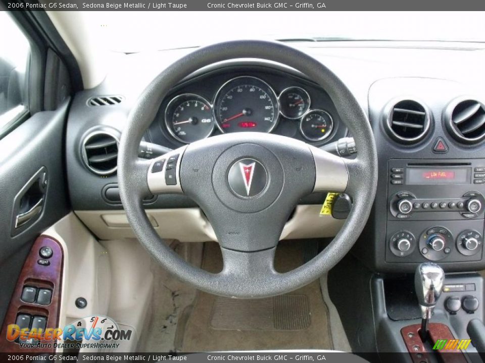 2006 Pontiac G6 Sedan Sedona Beige Metallic / Light Taupe Photo #15