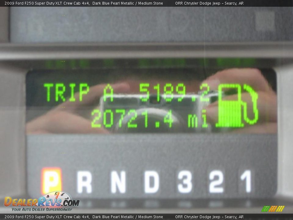 2009 Ford F250 Super Duty XLT Crew Cab 4x4 Dark Blue Pearl Metallic / Medium Stone Photo #15