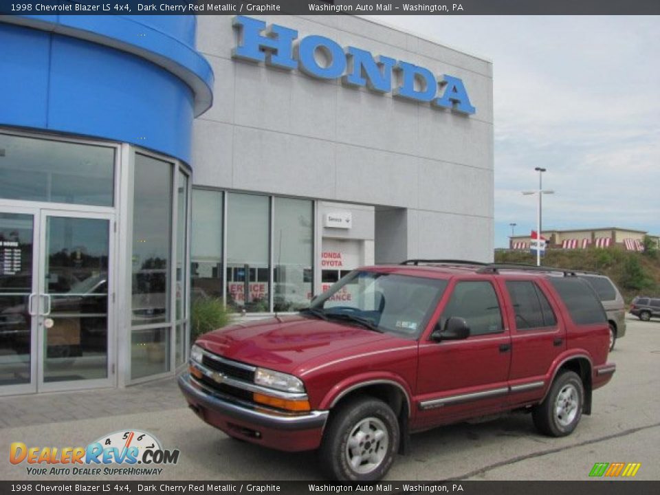 1998 Chevrolet Blazer LS 4x4 Dark Cherry Red Metallic / Graphite Photo #1