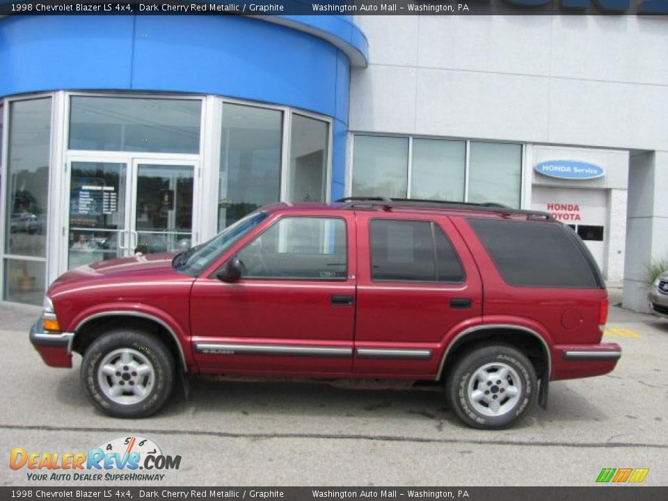 1998 Chevrolet Blazer LS 4x4 Dark Cherry Red Metallic / Graphite Photo #3