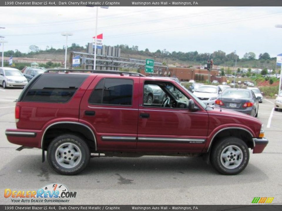 1998 Chevrolet Blazer LS 4x4 Dark Cherry Red Metallic / Graphite Photo #7