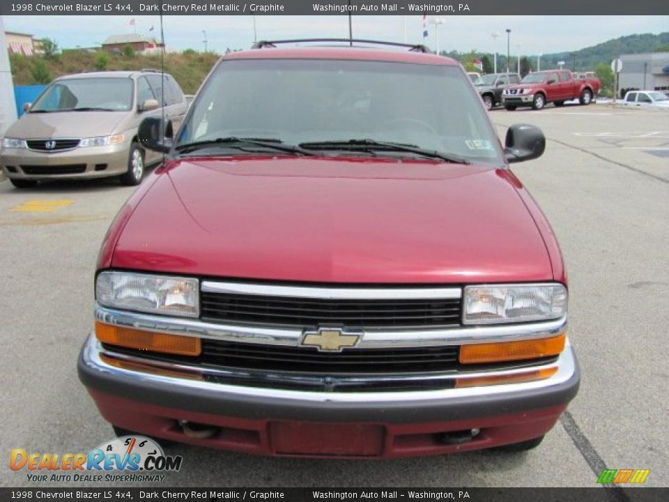 1998 Chevrolet Blazer LS 4x4 Dark Cherry Red Metallic / Graphite Photo #9