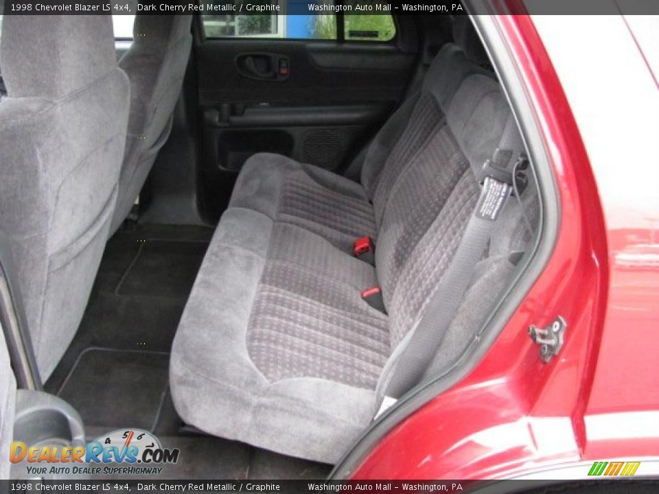 1998 Chevrolet Blazer LS 4x4 Dark Cherry Red Metallic / Graphite Photo #10