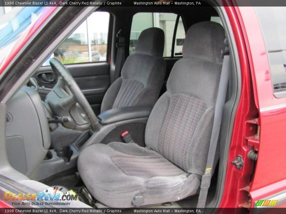 1998 Chevrolet Blazer LS 4x4 Dark Cherry Red Metallic / Graphite Photo #14