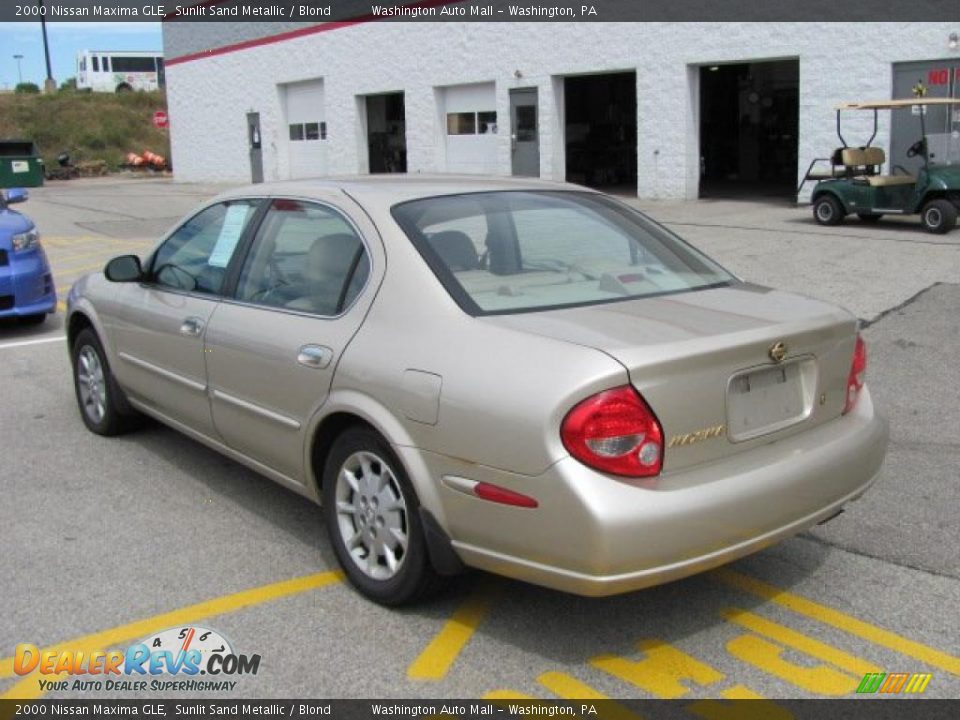 2000 Nissan Maxima GLE Sunlit Sand Metallic / Blond Photo #5