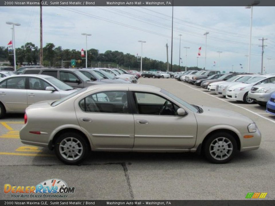 2000 Nissan Maxima GLE Sunlit Sand Metallic / Blond Photo #8