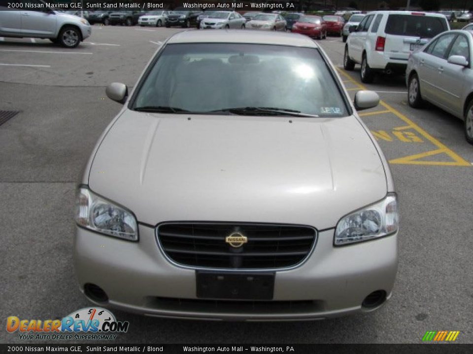 2000 Nissan Maxima GLE Sunlit Sand Metallic / Blond Photo #10