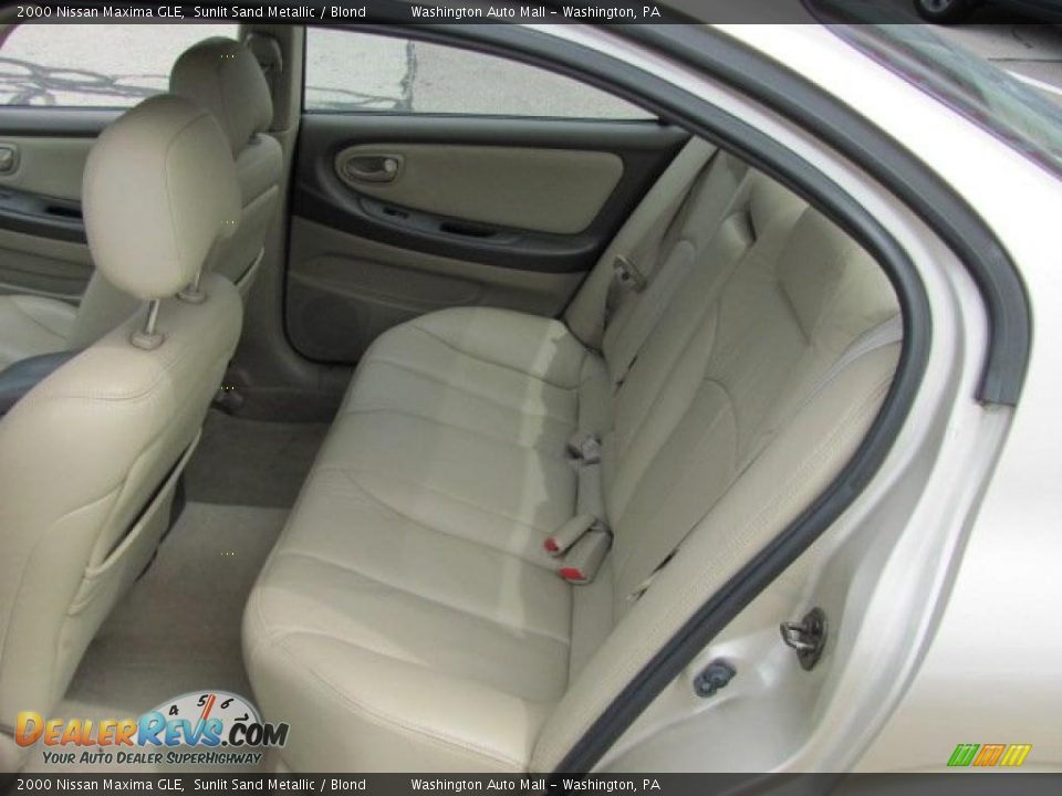 2000 Nissan Maxima GLE Sunlit Sand Metallic / Blond Photo #11