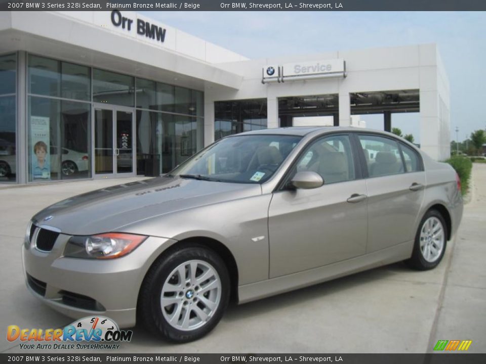 2007 BMW 3 Series 328i Sedan Platinum Bronze Metallic / Beige Photo #1