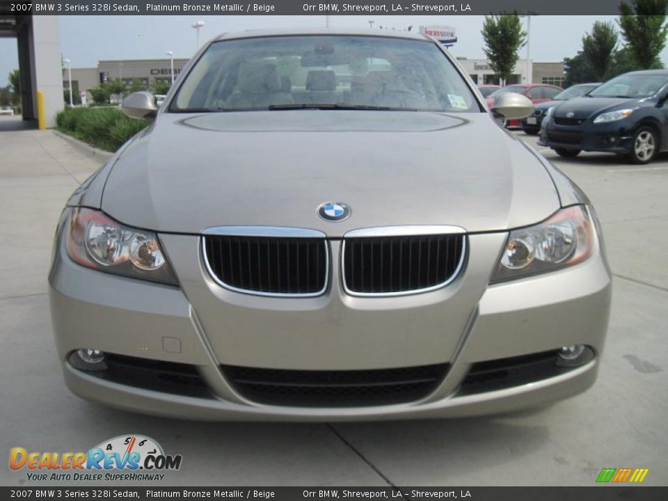 2007 BMW 3 Series 328i Sedan Platinum Bronze Metallic / Beige Photo #5