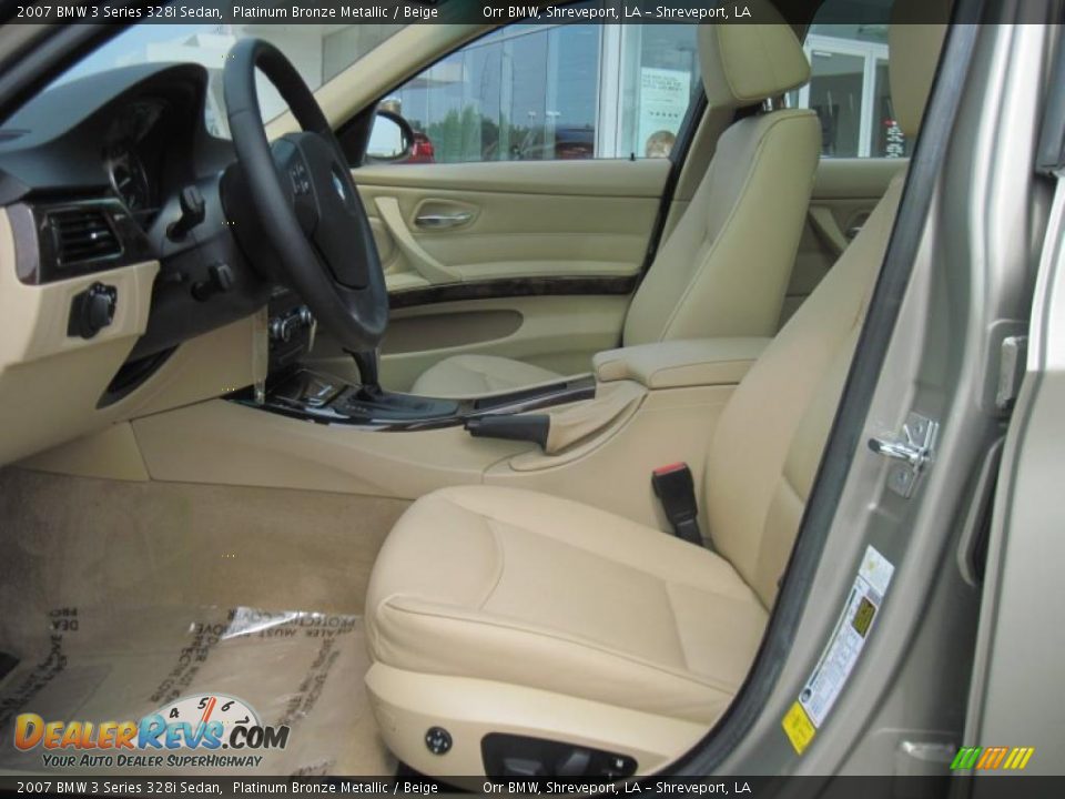 2007 BMW 3 Series 328i Sedan Platinum Bronze Metallic / Beige Photo #8