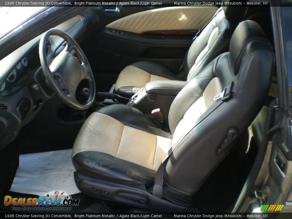 1998 Chrysler Sebring JXi Convertible Bright Platinum Metallic / Agate Black/Light Camel Photo #1