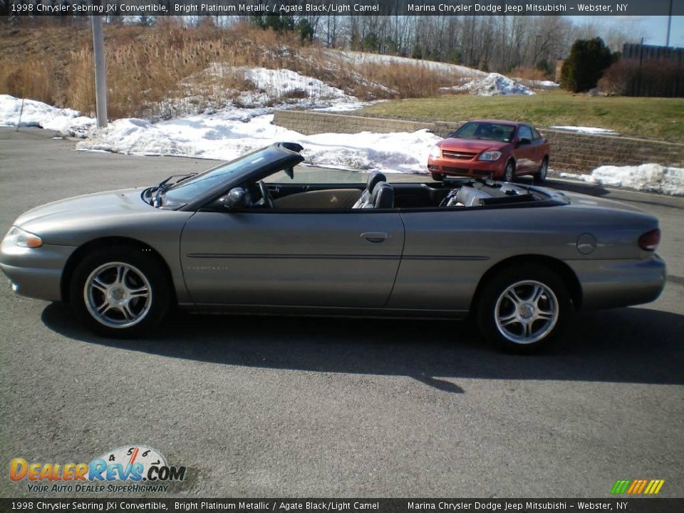 1998 Chrysler Sebring JXi Convertible Bright Platinum Metallic / Agate Black/Light Camel Photo #4