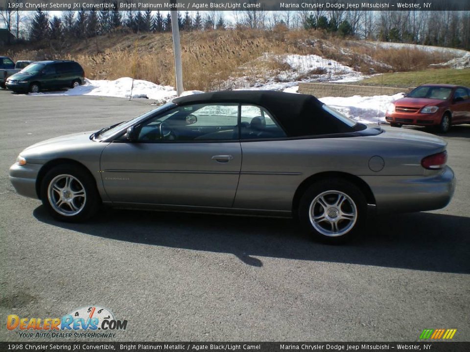 1998 Chrysler Sebring JXi Convertible Bright Platinum Metallic / Agate Black/Light Camel Photo #6