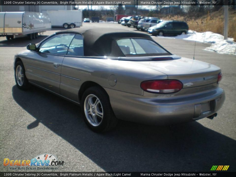 1998 Chrysler Sebring JXi Convertible Bright Platinum Metallic / Agate Black/Light Camel Photo #7