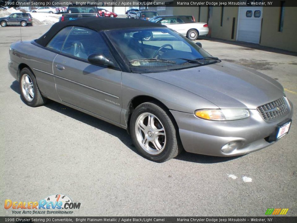 1998 Chrysler Sebring JXi Convertible Bright Platinum Metallic / Agate Black/Light Camel Photo #10