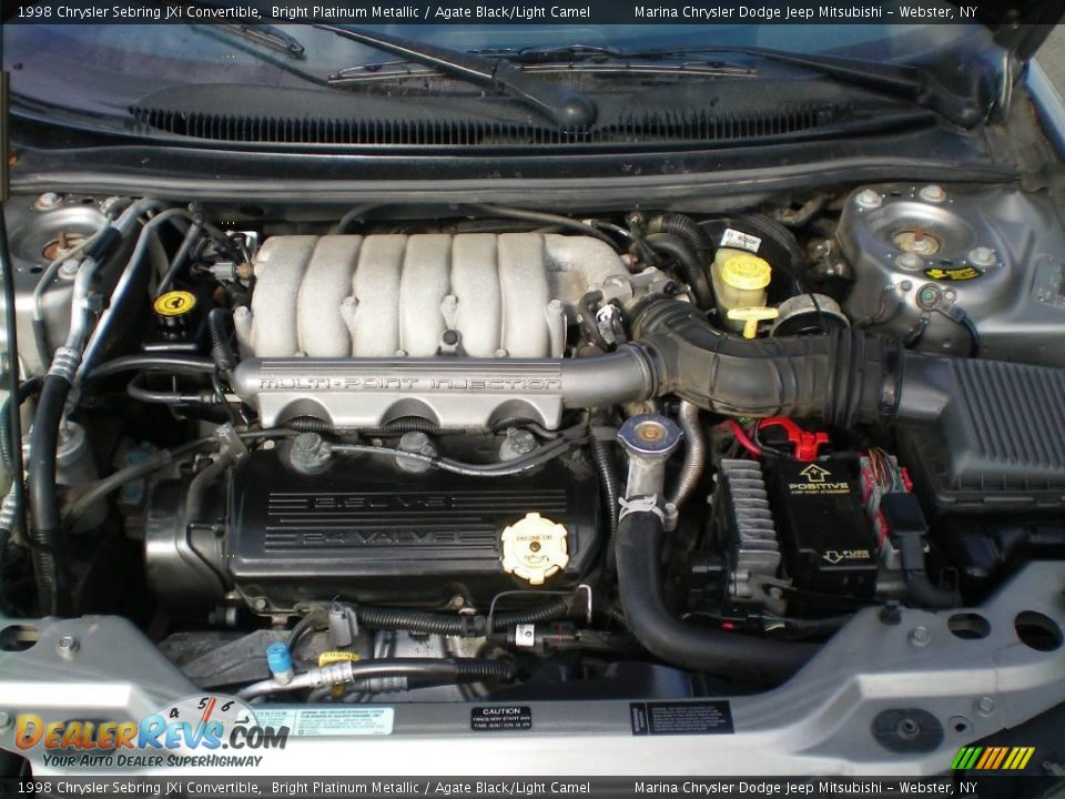 1998 Chrysler Sebring JXi Convertible Bright Platinum Metallic / Agate Black/Light Camel Photo #11